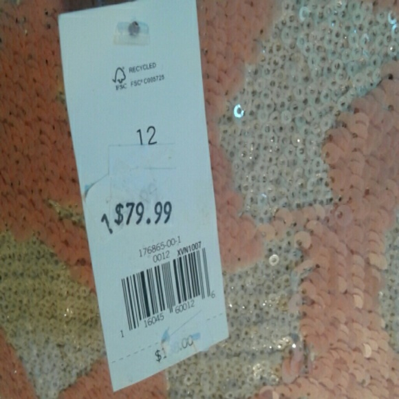 BANANA REPUBLIC SKIRT MINI SEQUINS SIZE 12 - Picture 5 of 8